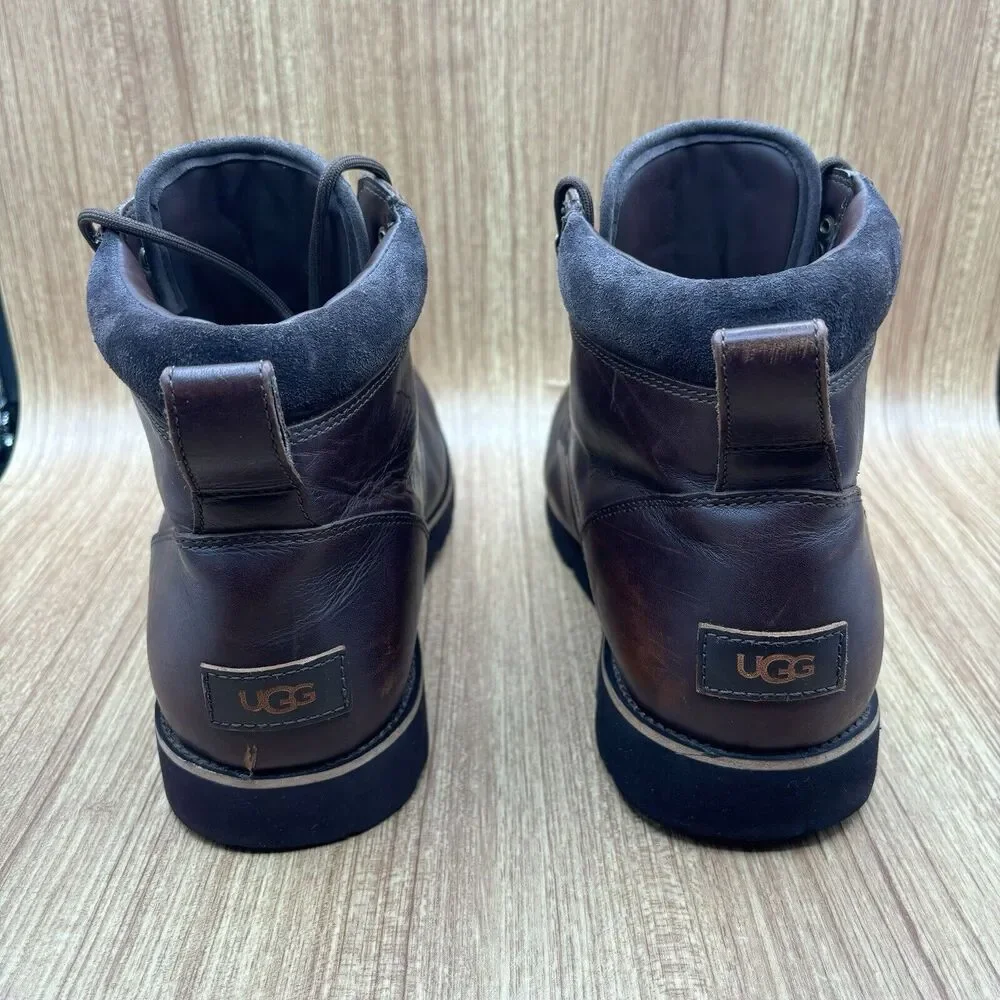 UGG SETON TL STOUT LEATHER SHEEPSKIN WATERPOOF BOOTS MEN'S SIZE‎ US 12 (1008146)
